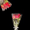 Clear Flower Bouquet Bags Waterproof Florists Bouquet Sleeves, Plastic Cellophane