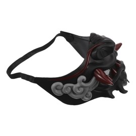 SAFIGLE Mask Dress up Face Mask Cool Mask Cosplay Mask Costume Mask Mask Samurai Mask Half Mask Plastic