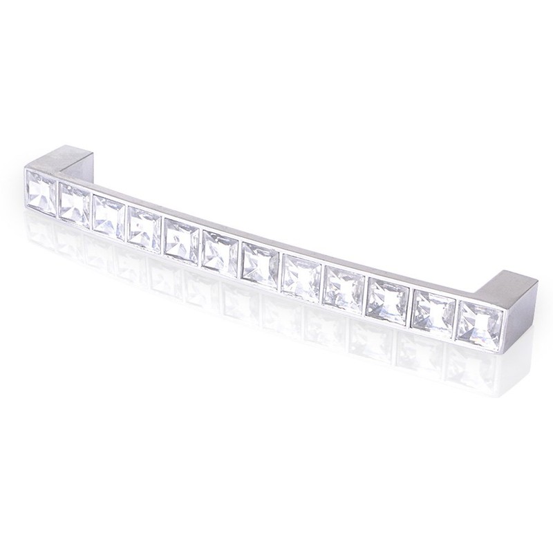 Clear Pull Crystal Rhinestone Door Handle Knobs Furniture Cabinet Crystal