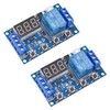 [2 Pack] DC 6-30V Timer Relay Programmable Delay Relay Module