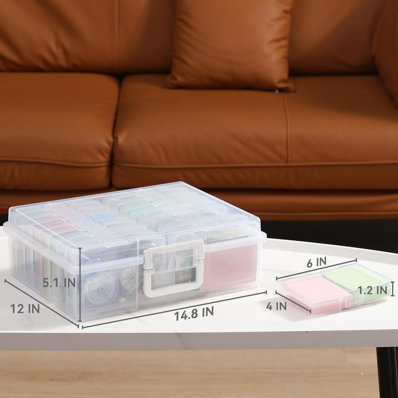 novelinks Transparent 4" x 6" Photo Organizers and Photo Storage