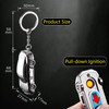 Electric Lighter, Mute USB Rechargeable Lighter with Keychain, Protable Windproof