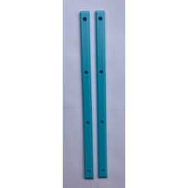 Century Skate Shop Skateboard Rails Old School Plastic with Mounting Screws (Light Blue), Standard