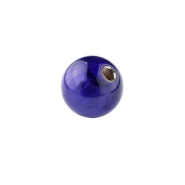 HANSWD Pearl Gear Knob Ball Shape AT MT Pearl Shift Knob for Cars Universal Custom Black with 3 Adapters (Star Purple)