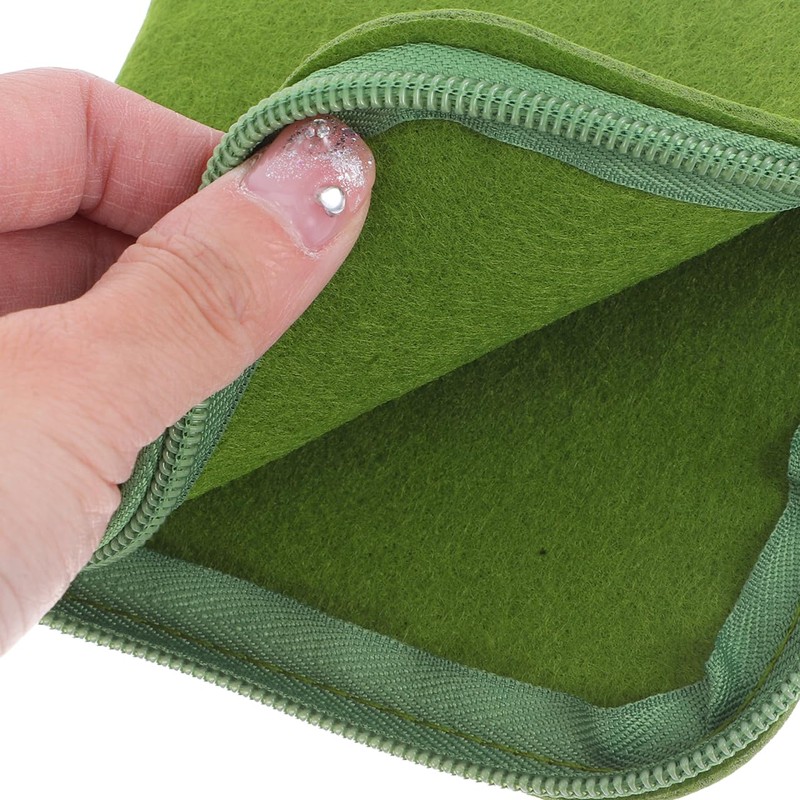 DEARMAMY Set of 4 Felt Wallet for Mini Purse with