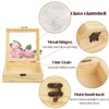 ZSDRTYU Wood Box, Small Wooden Storage Container, Lid Unfinished Wood