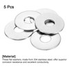 sourcing map 5Pcs M16 Flat Washer, 304 Stainless Steel 17mm
