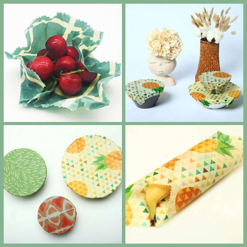 Arima Mirai Beeswax Reusable Cute Washable Wrap Beeswax Set of