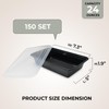 Klex 24 Oz, 150 Sets Meal Prep Containers with Airtight