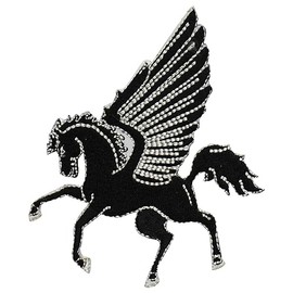 WASPRO Pegasus Patch, Iron On Sew On, 8x10cm, 1pc, Mythical Creatures - Pegasus, Fantasy