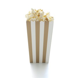 Gold Popcorn Boxes (36 Pack) - Open-Top Candy/Treat Favor Boxes, Party Favors, Mini Popcorn Tubs
