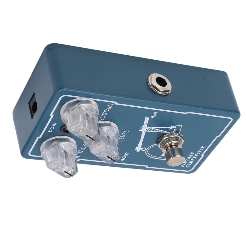 Compressor Effect Monoblock Guitar Compression Effector Pedal with True Bypass