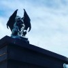 Ebros Warden Large Cathedral Guardian Crouching Winged Gargoyle Statue 12.5"H