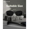 Bloomoak Super Dark Lens Black Polarized Sunglasses|Wrap Around Sport Sunglasses|UV400|CAT