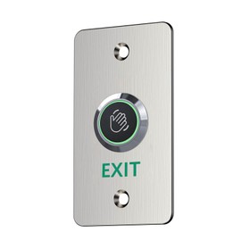 Infrared Sensor Exit Button IR Touchless Door Release 304 Stainless Steel IP67 Waterproof with LED Indicator for Access Control Systems