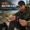 24-in-1 Stainless Steel Multitool for Repairs – Compact Pliers, Wire