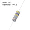 uxcell 50Pcs 470K Ohm Resistor, 2W 5% Tolerance Carbon Film