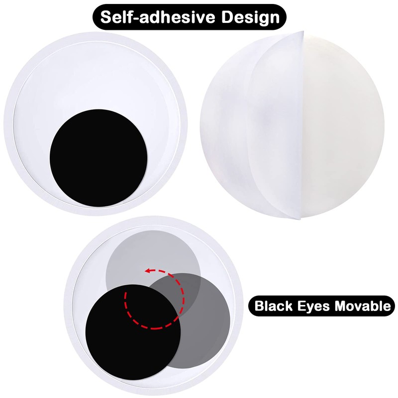Cinvo 7 Inch Giant Googly Eyes Self Adhesive 18cm Big