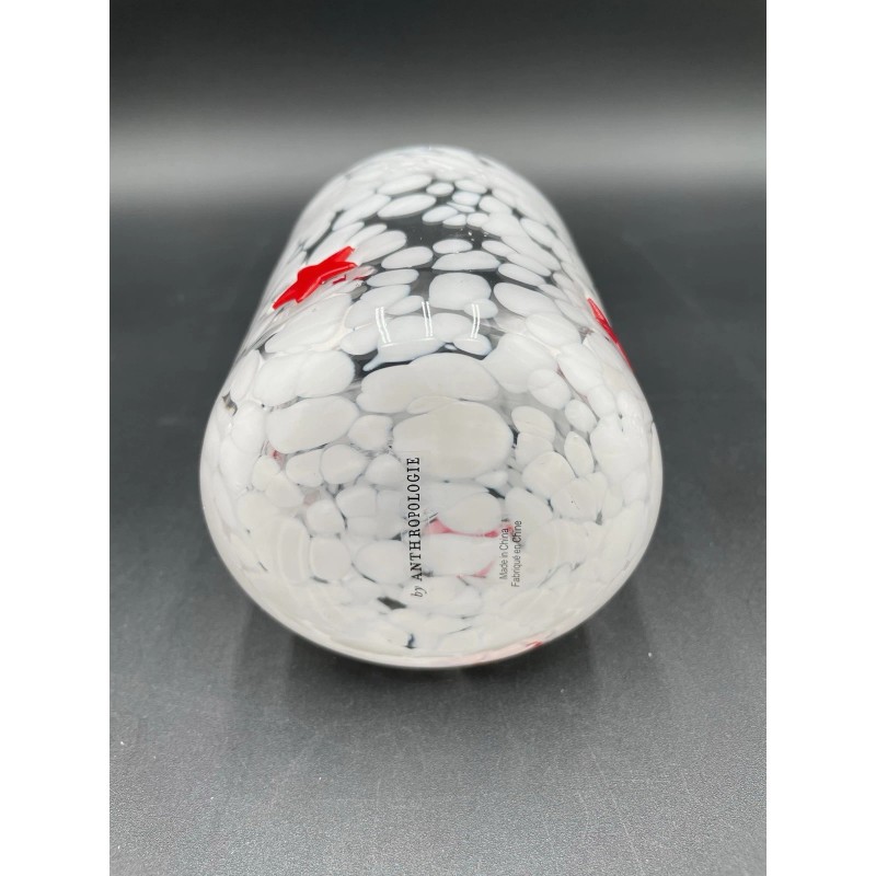 Anthropologie Icon Juice Glass Confetti Edition Red Star 17.25 Oz.