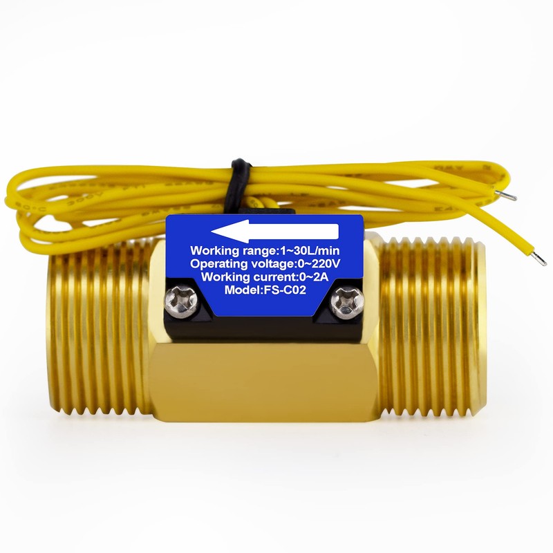 DIGITEN FS-C02 G3/4" BSP Male Thread Water Flow Switch 0-2A/