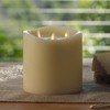 Luminara Tri-Flame Flameless LED Candle, Ivory 5.8" x 5.7", Moving