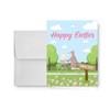 Paper Frenzy Happy Easter Greeting Cards 25 Count, BUNNY WITH