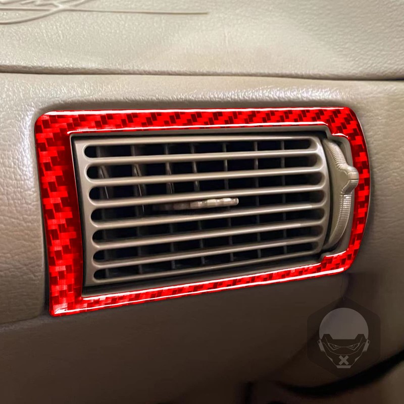 Carbon Fiber Woven Texture Center Console Both Side Air Vent