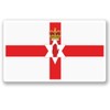 2 x 10cm/100mm Northern Ireland Flag Window Cling Sticker Car