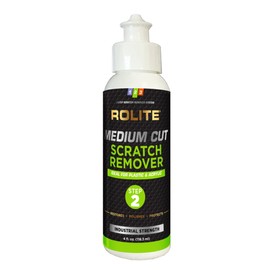 Rolite Medium Cut Scratch Remover, 4oz, For Plastic & Acrylic Surfaces Including Marine Strataglass, Headlights, Aquariums, Ideal for Automotive Clear-Coat Paints, Car Detailing Solution