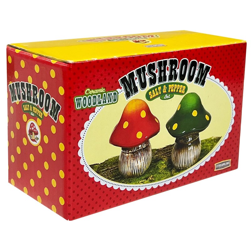 Streamline Imagined Woodland Mushroom Salt and Pepper Set
