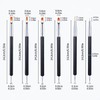Metallic Nail Art Brushes Set, 6Pcs Double-Ended Thin Detail Art