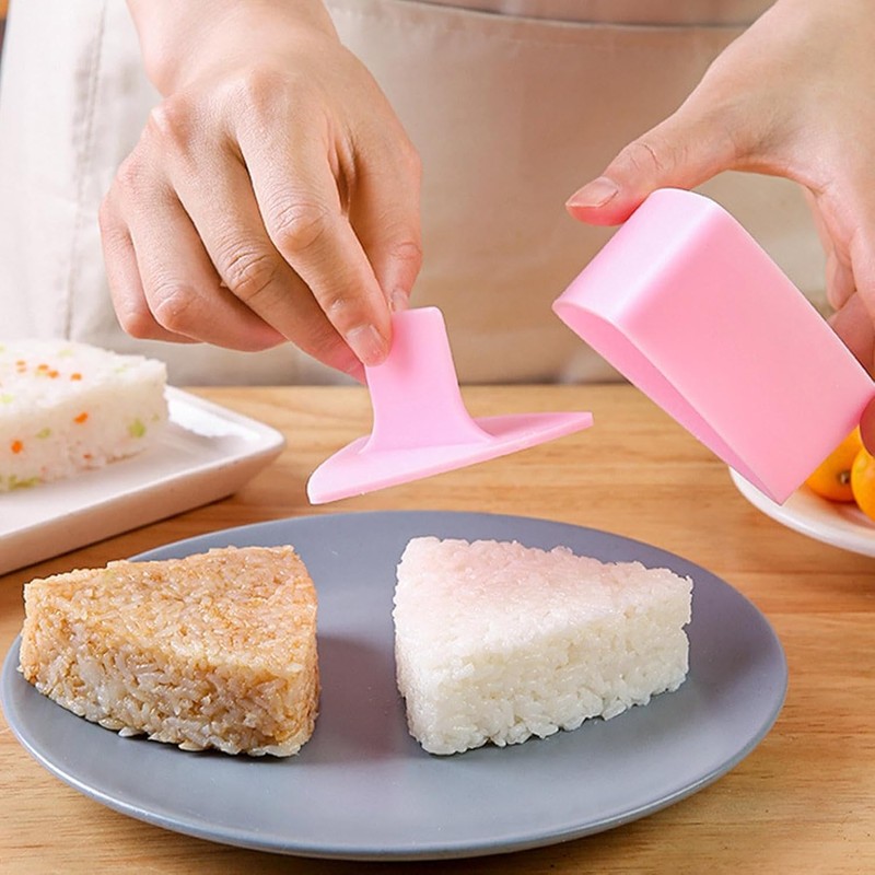 Coehaopike Triangle Sushi Onigiri Mold Press, Rice Ball Maker, Musubi