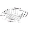 kaileyouxiangongsi Stainless Steel Sink Strainer Drain, Telescopic Drain Basket with