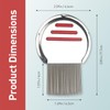 2 Pack Professional Stainless Steel Lice Comb, Reusable Lice and