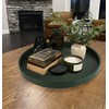 HofferRuffer Extra Large Round Serving Tray 20'', Elegant Oversized Faux