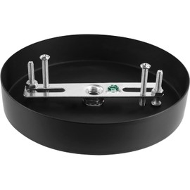 4.72 pulgadas Negro Techo Luz Cubierta Placa, Vintage Canopy Kit para lámpara de araña y una sola luz colgante con todo el hardware, la luz de techo de montaje de piezas