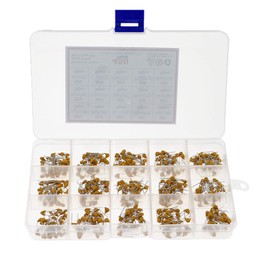 YFFSFDC Ceramic Capacitors, 15 Types, 450 Pieces, 10PF, 50V-100NF, 50V Capacitors, Storage Case, Electrolytic Capacitors, Electronic Components, Research, Experiment, Multilayer Ceramic Capacitors, Laboratory