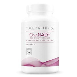 Theralogix, OvaNAD+ Apoyo a la Calidad del Huevo, Suplemento de Ribosida de Nicotinamida (NR) y Pterostilbeno, Apoya la Energía Celular, Función Ovari