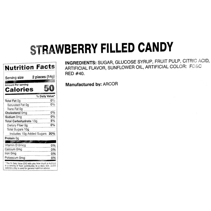 Arcor Strawberry Buds Filled Hard Candy Bon Bons | 4