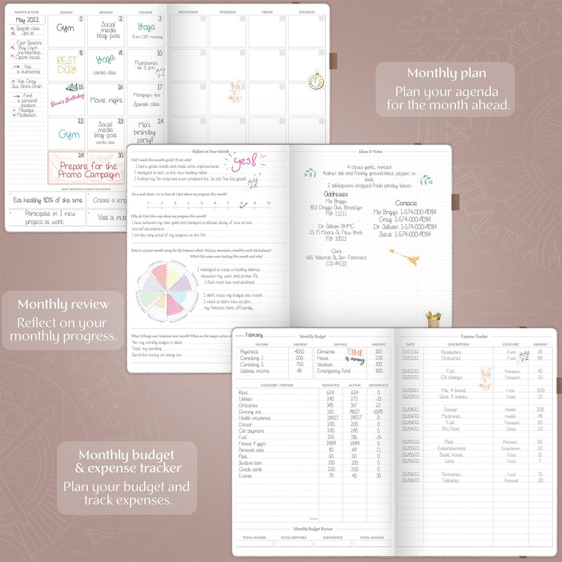 Legend Planner PRO Premium – Large Undated Weekly, Monthly &