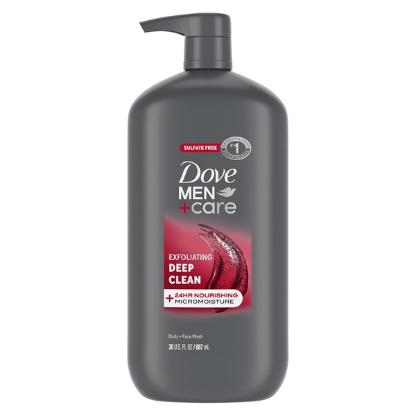 DOVE MEN + CARE Body and Face Wash Exfoliating Deep
