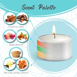 Moonlight Makers Congrats Y'all Candle, Hot Apple Pie Scented Handmade Candle, Natural Soy Wax Candle, 25+ Hour Burn Time, 8oz Tin