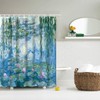 Shower Curtain Water Lilies by Claude Monet Oil Paintings Flowers,