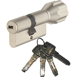 ABUS EC550 Profile Knob Cylinder Length 28 / 34 mm with 4 Keys