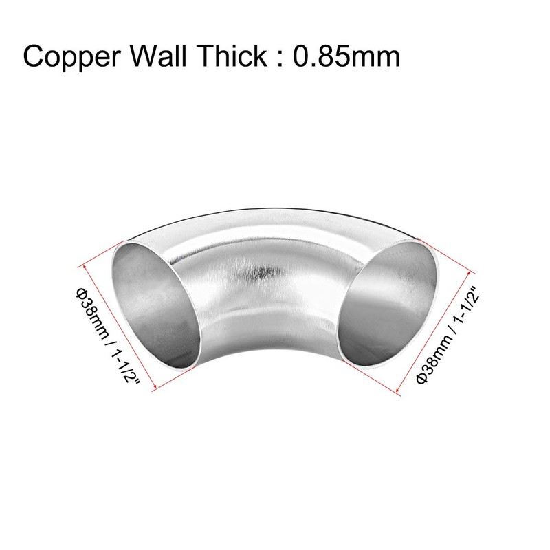 sourcing map Stainless Steel 304 Pipe Fitting Long Radius 90