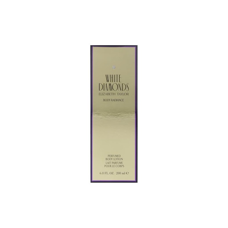 Elizabeth Taylor White Diamonds Body Lotion para Mujer, 6.8 Oz/200