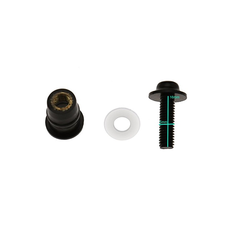 10X Motorcycle Windscreen Windshield Fairing Well Nut Bolt Solid Screw