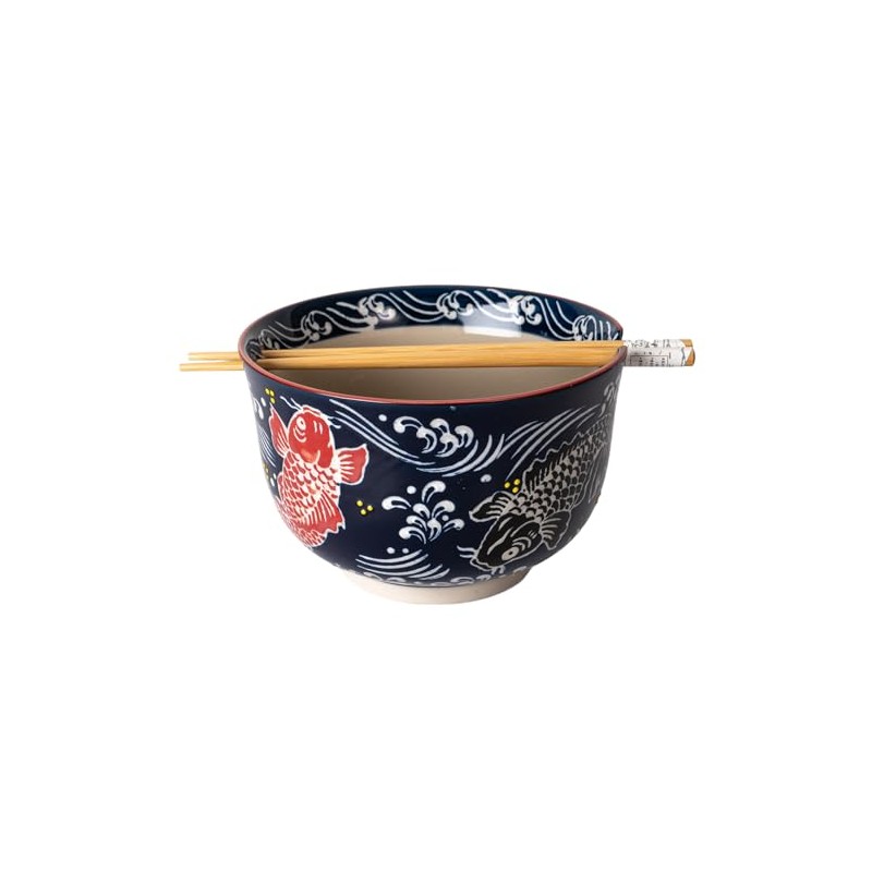 Urban Tokyo Ramen Udon Noodle Bowl with Chopsticks - 24