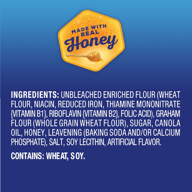 Honey Maid Lil' Squares Honey Graham Crackers, Bulk Lunch Snacks,
