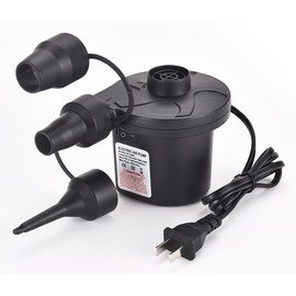 WKZ Electric Air Pump for Inflatables Air Mattress Electric Pump Inflator Air Pump Air Bed Pump 12V Inflator Deflator Pumps with 3 nozzels for Inflatables Couch Beds